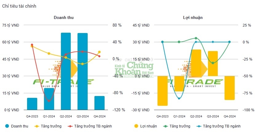 Tình hình kinh doanh năm 2024 của DHC Suối Đôi. Nguồn: Dữ liệu Kinhtechungkhoan.vn