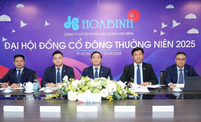 HBC tổ chức Đại hội đồng cổ đông thành công, thông qua kế hoạch kinh doanh năm 2025 với mục tiêu doanh thu 9.000 tỷ đồng và lợi nhuận sau thuế 360 tỷ đồng.