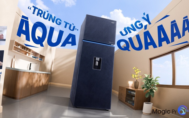 Aqua ra mắt tủ lạnh "lấy nước ngoài", đặc quyền tại Điện Máy Xanh