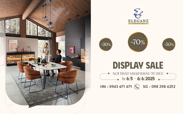 Eleganz Furniture Vietnam triển khai chương trình Display Sale với ưu đãi lên đến 70%