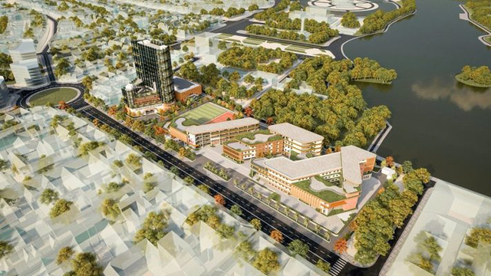 Tổ hợp giáo dục Tiền Phong mới khởi công ngày 21/4/2025.