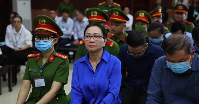 Bà Trương Mỹ Lan tại phiên tòa. Ảnh: NGUYỆT NHI