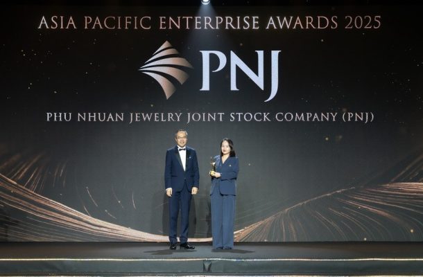 PNJ được vinh danh ở hai hạng mục gồm Doanh nghiệp Tăng trưởng nhanh và Doanh nghiệp Xuất sắc châu Á (Ảnh: Hùng Nguyễn)