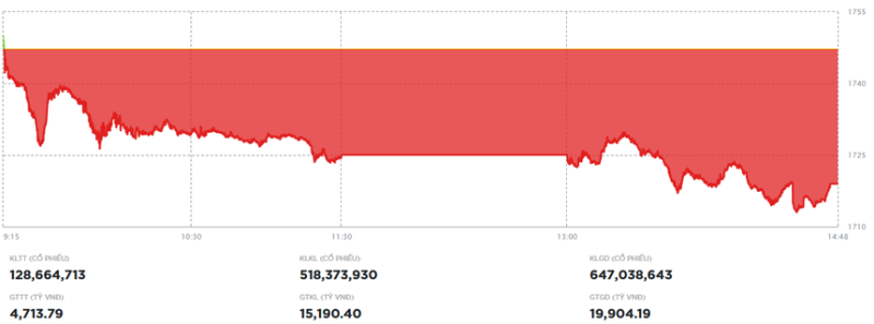 VIC giảm sàn, VN-Index mất hơn 28 điểm trong phiên 10/12