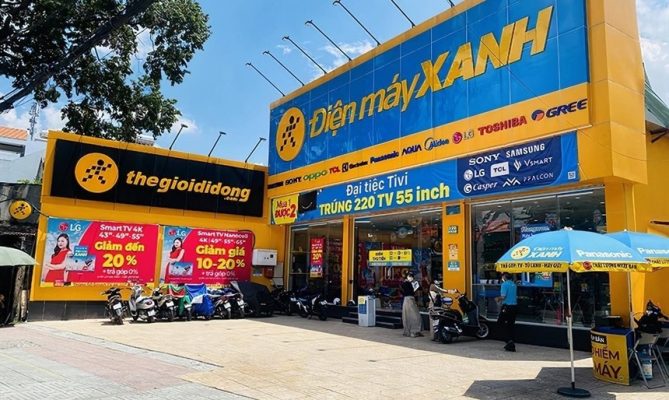 Doanh thu Điện máy Xanh (DMX) tăng trưởng 35,2% trong 2 tháng đầu năm