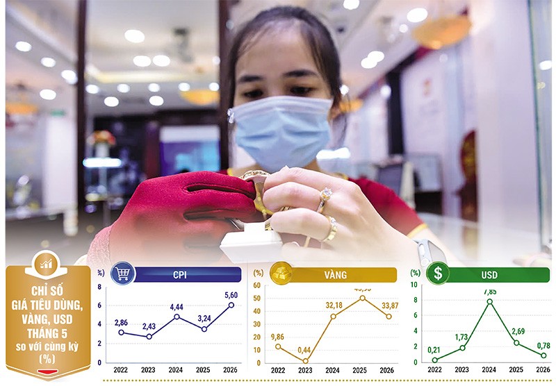 dau-tu-nua-cuoi-nam-2026-co-hoi-cho-tai-san-nao-trong-chu-ky-lai-suat-cao1781509701-5710 Theo các chuyên gia kinh tế, người nắm giữ vàng với mục đích đầu cơ thì tùy vào sức ép tài chính có thể giảm tỷ trọng vàng, dịch chuyển sang kênh đầu tư khác. Ảnh: Dũng Minh. Đồ họa: Đan Nguyễn
