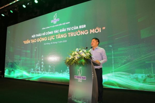 Chủ tịch HĐQT BSR Bùi Ngọc Dương phát biểu định hướng chiến lược đầu tư, kiến tạo động lực tăng trưởng mới cho BSR.