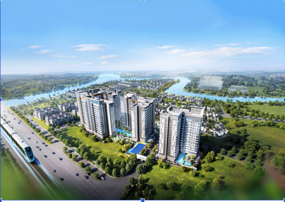 Khu căn hộ cao cấp ven sông Gladia Heights được Khang Điền hợp tác với Keppel (Singapore) phát triển, dự kiến mở bán từ Quý III.2026 (Hình phối cảnh)
