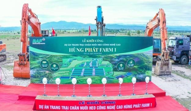 hung-phat-farm-1-8734-1115 BAF vừa khởi công dự án chăn nuôi công nghệ cao Hùng Phát Farm Một tại Gia Lai hồi tháng 6/2026.